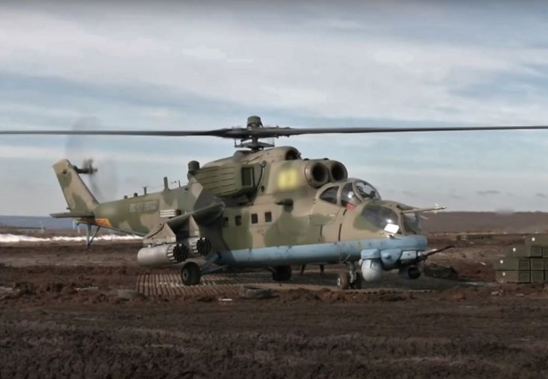 Российские вертолеты в Одесской области